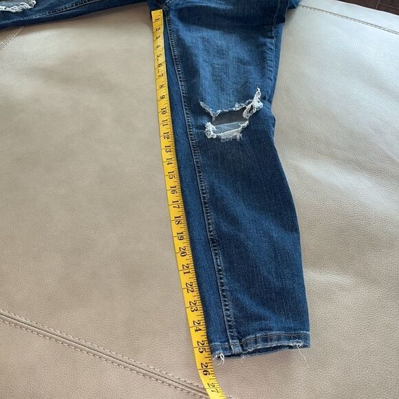 Free People Destroyed Ripped Knee Skinny Jeans Size 30 - Picture 11 of 13